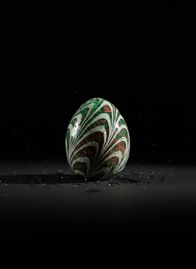 Verdant Enigma glass egg